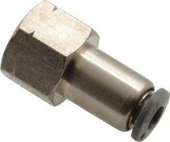 Norgren - 5/32" Tube OD, 1/8 NPTF Brass Push-to-Connect Tube Female Connector - Tube to Female NPT Connection, 150 Max psi, Nitrile O-Ring, 0 to 175°F Working Temp - Apex Tool & Supply