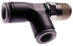 Norgren - 6mm Tube OD, 3/8 BSPT Brass Push-to-Connect Tube Male Swivel Run Tee - Tube to Male BSPT Connection, 150 Max psi, Nitrile O-Ring, 0 to 175°F Working Temp - Apex Tool & Supply