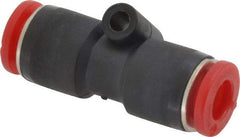 Norgren - 6mm Tube OD, Brass Push-to-Connect Tube Union - Tube to Tube Connection, 150 Max psi, Nitrile O-Ring, 0 to 175°F Working Temp - Apex Tool & Supply
