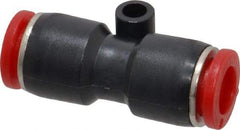 Norgren - 8mm Tube OD, Brass Push-to-Connect Tube Union - Tube to Tube Connection, 150 Max psi, Nitrile O-Ring, 0 to 175°F Working Temp - Apex Tool & Supply