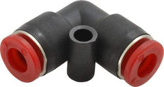 Norgren - 6mm Tube OD, Brass Push-to-Connect Tube Union Elbow - Tube to Tube Connection, 150 Max psi, Nitrile O-Ring, 0 to 175°F Working Temp - Apex Tool & Supply