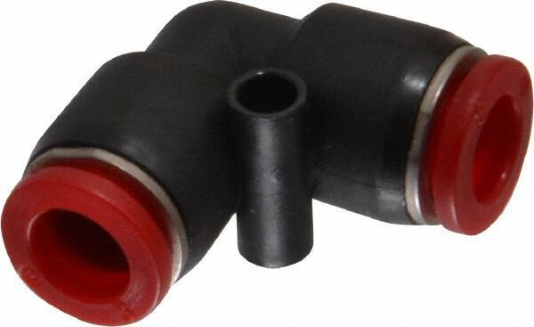 Norgren - 8mm Tube OD, Brass Push-to-Connect Tube Union Elbow - Tube to Tube Connection, 150 Max psi, Nitrile O-Ring, 0 to 175°F Working Temp - Apex Tool & Supply