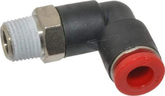 Norgren - 6mm Tube OD, 1/8 BSPT Brass Push-to-Connect Tube Male Swivel Elbow - Tube to Male BSPT Connection, 150 Max psi, Nitrile O-Ring, 0 to 175°F Working Temp - Apex Tool & Supply