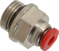 Norgren - 4mm Tube OD, 1/4 BSPP Brass Push-to-Connect Tube Male Connector - Tube to Male BSPP Connection, 150 Max psi, Nitrile O-Ring, 0 to 175°F Working Temp - Apex Tool & Supply