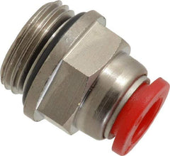 Norgren - 8mm Tube OD, 3/8 BSPP Brass Push-to-Connect Tube Male Connector - Tube to Male BSPP Connection, 150 Max psi, Nitrile O-Ring, 0 to 175°F Working Temp - Apex Tool & Supply