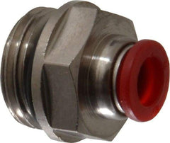 Norgren - 8mm Tube OD, 1/2 BSPP Brass Push-to-Connect Tube Male Connector - Tube to Male BSPP Connection, 150 Max psi, Nitrile O-Ring, 0 to 175°F Working Temp - Apex Tool & Supply