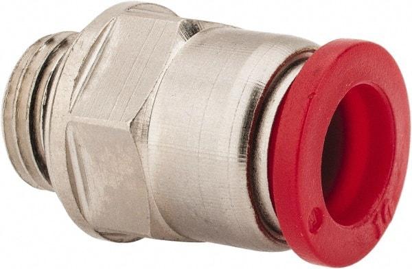 Norgren - 10mm Tube OD, 1/4 BSPP Brass Push-to-Connect Tube Male Connector - Tube to Male BSPP Connection, 150 Max psi, Nitrile O-Ring, 0 to 175°F Working Temp - Apex Tool & Supply