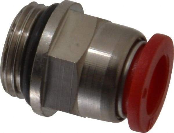 Norgren - 10mm Tube OD, 3/8 BSPP Brass Push-to-Connect Tube Male Connector - Tube to Male BSPP Connection, 150 Max psi, Nitrile O-Ring, 0 to 175°F Working Temp - Apex Tool & Supply