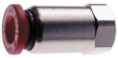 Norgren - 10mm Tube OD, 3/8 BSPP Brass Push-to-Connect Tube Female Connector - Tube to Female BSPP Connection, 150 Max psi, Nitrile O-Ring, 0 to 175°F Working Temp - Apex Tool & Supply