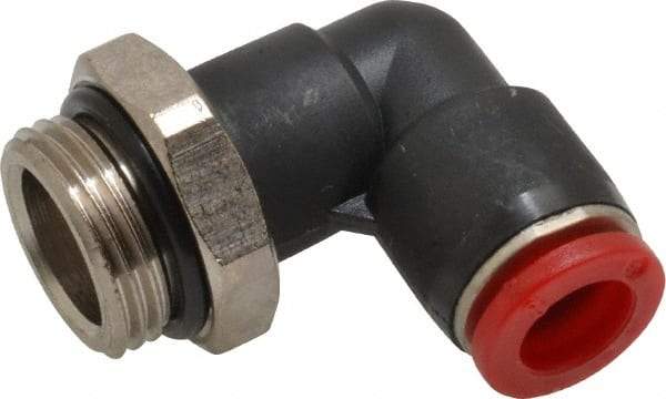 Norgren - 8mm Tube OD, 3/8 BSPP Brass Push-to-Connect Tube Male Swivel Elbow - Tube to Male BSPP Connection, 150 Max psi, Nitrile O-Ring, 0 to 175°F Working Temp - Apex Tool & Supply