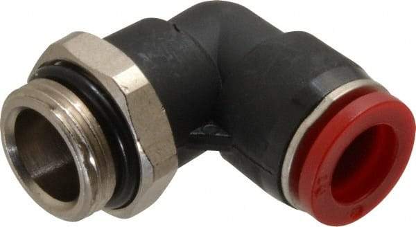 Norgren - 10mm Tube OD, 3/8 BSPP Brass Push-to-Connect Tube Male Swivel Elbow - Tube to Male BSPP Connection, 150 Max psi, Nitrile O-Ring, 0 to 175°F Working Temp - Apex Tool & Supply