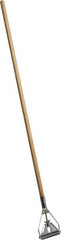 PRO-SOURCE - 54" Wood Quick Connect Mop Handle - Metal Connector, Use with Wet Mops - Apex Tool & Supply