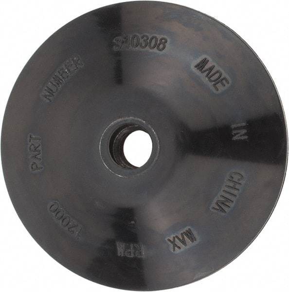 DeWALT - 4-1/2" Diam Locking Nut Disc Backing Pad - Medium Density, 12,000 RPM - Apex Tool & Supply