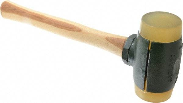 Garland - 6-1/2 Lb Head 2-3/4" Face Urethane Split Head Hammer with Faces - Wood Handle - Apex Tool & Supply