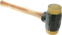 Garland - 6-1/2 Lb Head 2-3/4" Face Urethane Split Head Hammer with Faces - Wood Handle - Apex Tool & Supply