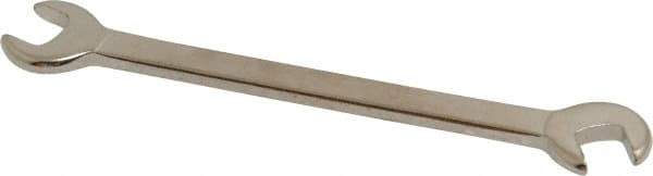 Proto - 1/4" x 7/32" Standard Ignition Open End Wrench - 3" OAL, Double End, Satin Finish, 15° & 60° Head Angle - Apex Tool & Supply