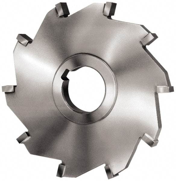 Made in USA - 3" Diam x 3/8" Width of Cut, 4 Teeth, Carbide Tipped Side Milling Cutter - Straight Teeth, Uncoated - Apex Tool & Supply