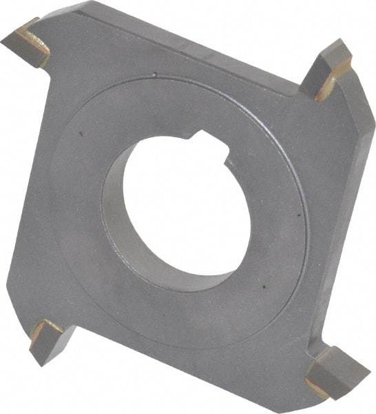 Made in USA - 3" Diam x 5/16" Width of Cut, 4 Teeth, Carbide Tipped Side Milling Cutter - Straight Teeth, Uncoated - Apex Tool & Supply