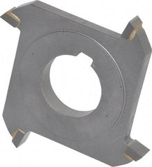 Made in USA - 3" Diam x 5/16" Width of Cut, 4 Teeth, Carbide Tipped Side Milling Cutter - Straight Teeth, Uncoated - Apex Tool & Supply