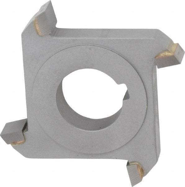 Made in USA - 3" Diam x 1/2" Width of Cut, 4 Teeth, Carbide Tipped Side Milling Cutter - Straight Teeth, Uncoated - Apex Tool & Supply