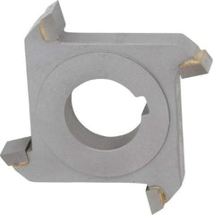 Made in USA - 3" Diam x 1/2" Width of Cut, 4 Teeth, Carbide Tipped Side Milling Cutter - Straight Teeth, Uncoated - Apex Tool & Supply