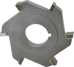 Made in USA - 3" Diam x 3/8" Width of Cut, 6 Teeth, Carbide Tipped Side Milling Cutter - Straight Teeth, Uncoated - Apex Tool & Supply