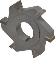Made in USA - 3" Diam x 1/2" Width of Cut, 6 Teeth, Carbide Tipped Side Milling Cutter - Straight Teeth, Uncoated - Apex Tool & Supply