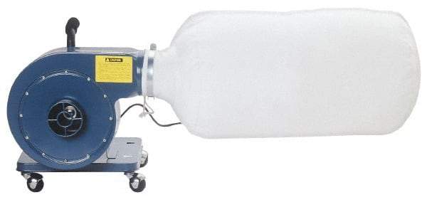 Enco - 110 Volt Portable Dust Collector - 4" Connection Diam, 750 CFM Air Flow - Apex Tool & Supply