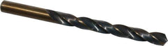 Michigan Drill - 3/8" 118° High Speed Steel Jobber Drill - Oxide/Gold Finish, Right Hand Cut, Spiral Flute, Straight Shank, 5" OAL, Split Point - Apex Tool & Supply