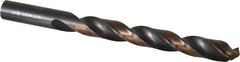 Michigan Drill - 1/2" 118° High Speed Steel Jobber Drill - Oxide/Gold Finish, Right Hand Cut, Spiral Flute, Straight Shank, 6" OAL, Split Point - Apex Tool & Supply