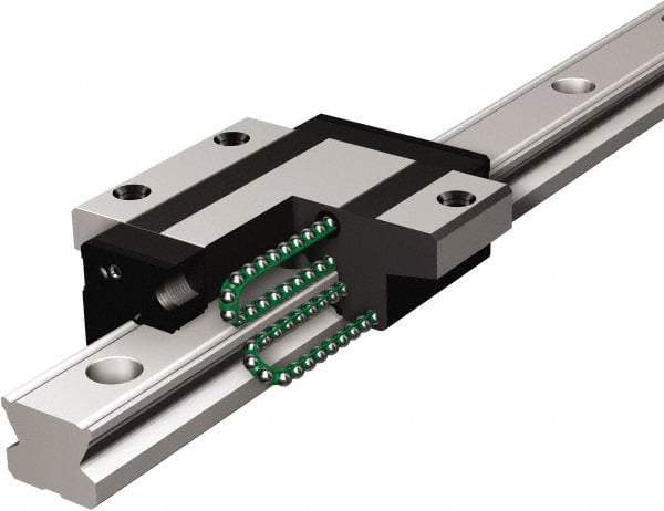 THK - 1,640mm OAL x 34mm Overall Width x 28mm Overall Height SR Rail - 80mm Between Holes, 9 x 14 x 12mm Hole Size - Apex Tool & Supply