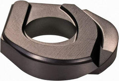 Iscar - HCRD.75 QF Grade IC908 Carbide Milling Insert - TiAlN Finish, 0.183" Thick, 3/4" Inscribed Circle, 3/8" Corner Radius - Apex Tool & Supply