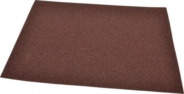 Norton - 50 Grit, Aluminum Oxide Sanding Sheet - 11" Long x 9" Wide, Coarse Grade, J Weighted Cloth Backing - Apex Tool & Supply