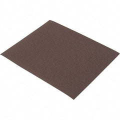Norton - 120 Grit, Aluminum Oxide Sanding Sheet - 11" Long x 9" Wide, Fine Grade, J Weighted Cloth Backing - Apex Tool & Supply