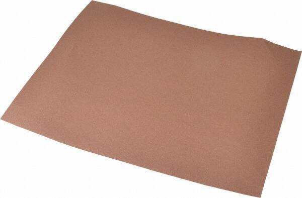 Norton - 320 Grit, Aluminum Oxide Sanding Sheet - 11" Long x 9" Wide, Extra Fine Grade, J Weighted Cloth Backing - Apex Tool & Supply