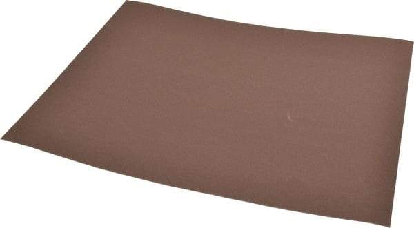 Norton - 400 Grit Aluminum Oxide Sanding Sheet - 11" Long x 9" Wide, Extra Fine Grade, J-Weighted Cloth Backing - Apex Tool & Supply