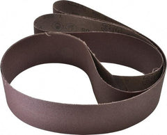 3M - 3" Wide x 120" OAL, 80 Grit, Aluminum Oxide Abrasive Belt - Aluminum Oxide, Medium, Coated, X Weighted Cloth Backing, Series 341D - Apex Tool & Supply