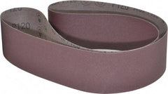 3M - 3" Wide x 60" OAL, 120 Grit, Aluminum Oxide Abrasive Belt - Aluminum Oxide, Fine, Coated, X Weighted Cloth Backing, Series 241D - Apex Tool & Supply