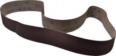 3M - 3" Wide x 72" OAL, 60 Grit, Aluminum Oxide Abrasive Belt - Aluminum Oxide, Medium, Coated, X Weighted Cloth Backing, Series 341D - Apex Tool & Supply