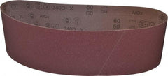 3M - 6" Wide x 48" OAL, 60 Grit, Aluminum Oxide Abrasive Belt - Aluminum Oxide, Medium, Coated, X Weighted Cloth Backing, Series 340D - Apex Tool & Supply