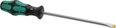 Wera - 287mm OAL Standard Slotted Screwdriver - Round Shank, Ergonomic Handle - Apex Tool & Supply