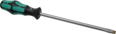 Wera - 312mm OAL Standard Slotted Screwdriver - Round Shank, Ergonomic Handle - Apex Tool & Supply