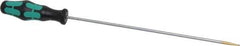 Wera - 281mm OAL Standard Slotted Screwdriver - Round Shank, Ergonomic Handle - Apex Tool & Supply