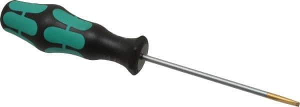 Wera - 198mm OAL Standard Slotted Screwdriver - Round Shank, Ergonomic Handle - Apex Tool & Supply