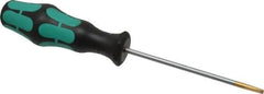 Wera - 198mm OAL Standard Slotted Screwdriver - Round Shank, Ergonomic Handle - Apex Tool & Supply