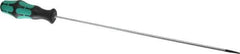 Wera - 298mm OAL Standard Slotted Screwdriver - Round Shank, Ergonomic Handle - Apex Tool & Supply