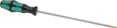 Wera - 298mm OAL Standard Slotted Screwdriver - Round Shank, Ergonomic Handle - Apex Tool & Supply