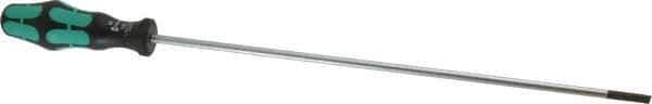 Wera - 398mm OAL Standard Slotted Screwdriver - Round Shank, Ergonomic Handle - Apex Tool & Supply