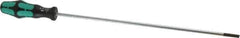 Wera - 398mm OAL Standard Slotted Screwdriver - Round Shank, Ergonomic Handle - Apex Tool & Supply