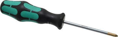 Wera - #1, 7" OAL, Standard Phillips Screwdriver - 3-1/8" Blade Length, Round Shank, Ergonomic Handle - Apex Tool & Supply